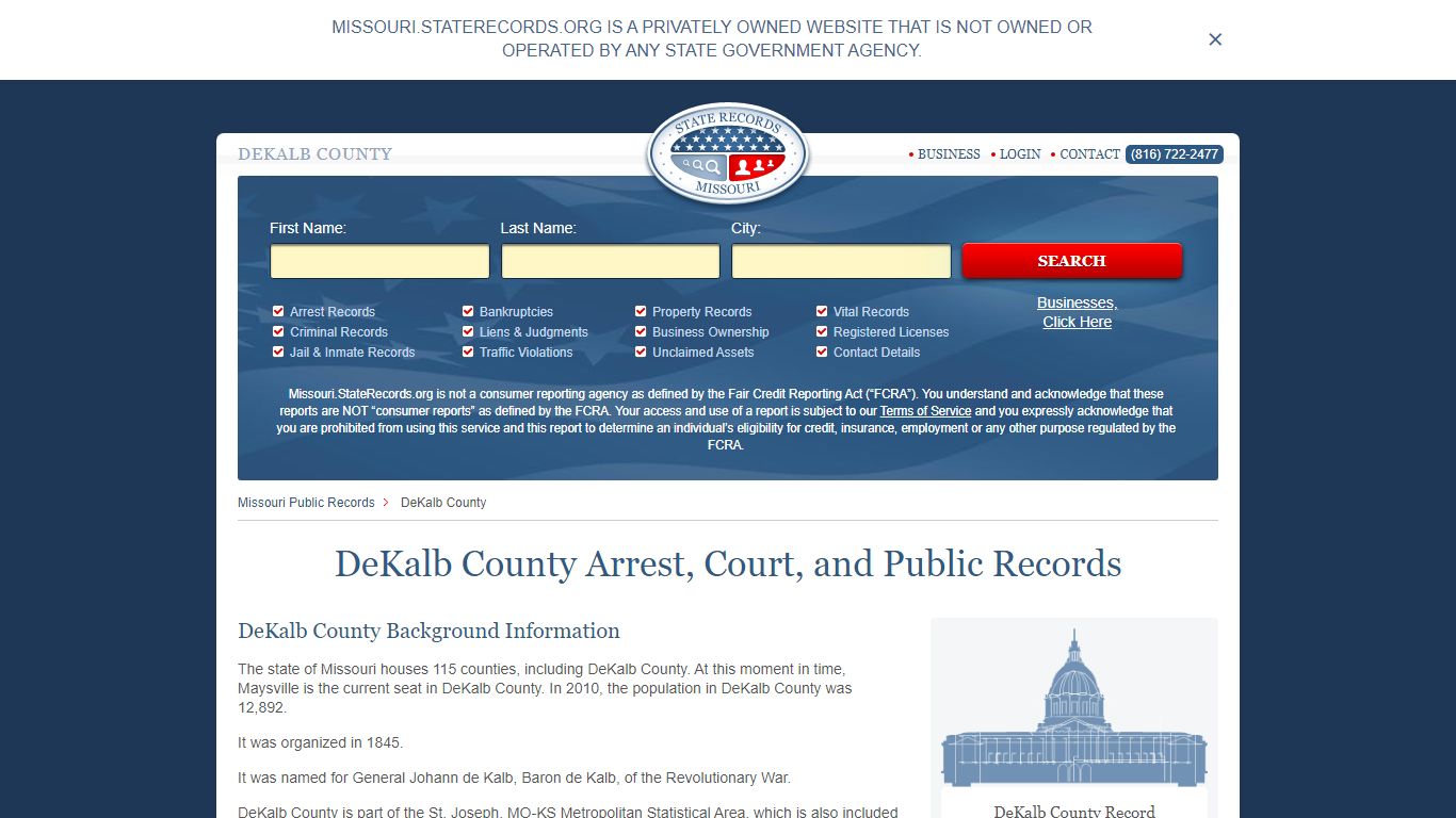 DeKalb County Arrest, Court, and Public Records